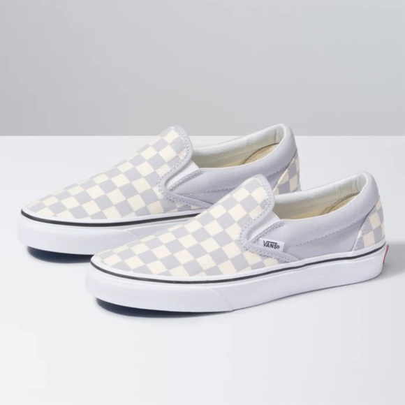 Vans Shoes - VANS Checkered Slip-on Low Top Sneakers M 3.5 W 5 Gray